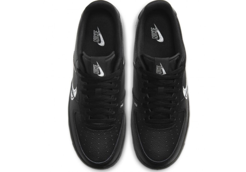 nike air force 1 sketch triple black